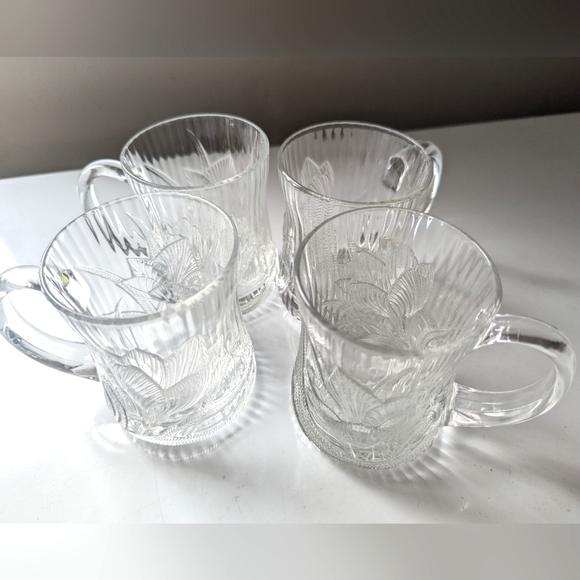 Vintage Glcoloc France Glass Mugs - Picture 2 of 4